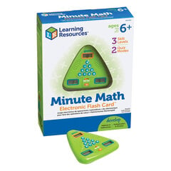 Minute Math Electronic Flash Card Learning Resources  LER 6965 kaina ir informacija | Mechaniniai įrankiai | pigu.lt