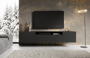 TV spintelė ADRK Furniture Noemi, juoda kaina ir informacija | TV staliukai | pigu.lt