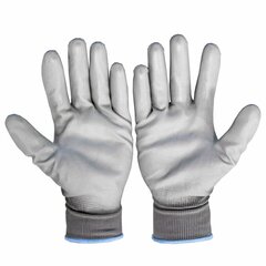 рабочие перчатки с полиуретановым покрытием - bituxx, размер xxl цена и информация | Pirštinės darbui sode M/25cm | pigu.lt