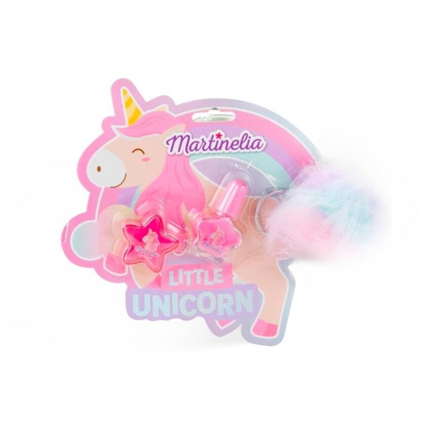 Kosmetikos rinkinys Martinelia Little Unicorn vaikams: lūpų balzamas, 2 g + nagų lakas, 4 ml + raktų pakabukas, 1 vnt kaina ir informacija | Kosmetika vaikams ir mamoms | pigu.lt