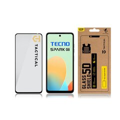 Tactical Glass Shield 5D for Tecno Spark GO 2024 Black цена и информация | Защитные пленки для телефонов | pigu.lt