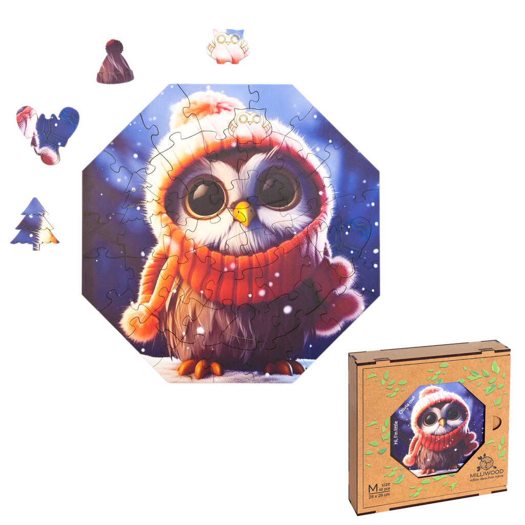 Dėlionė Milliwood Olivia Owl, 46 d. kaina ir informacija | Dėlionės (puzzle) | pigu.lt