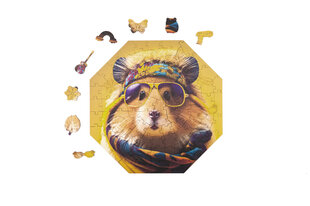 Dėlionė Milliwood Hippy Hamster, 46 d. kaina ir informacija | Dėlionės (puzzle) | pigu.lt