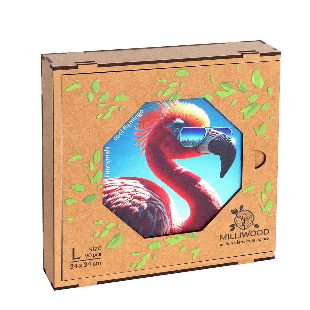 Dėlionė Milliwood Cool Flamingo, 90 d. kaina ir informacija | Dėlionės (puzzle) | pigu.lt