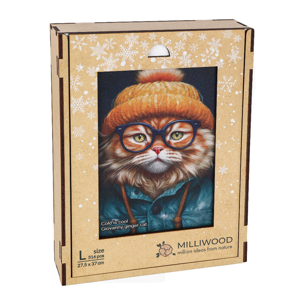 Dėlionė Milliwood Cold is Cool Giovanny Ginger Cat, 316 d. kaina ir informacija | Dėlionės (puzzle) | pigu.lt