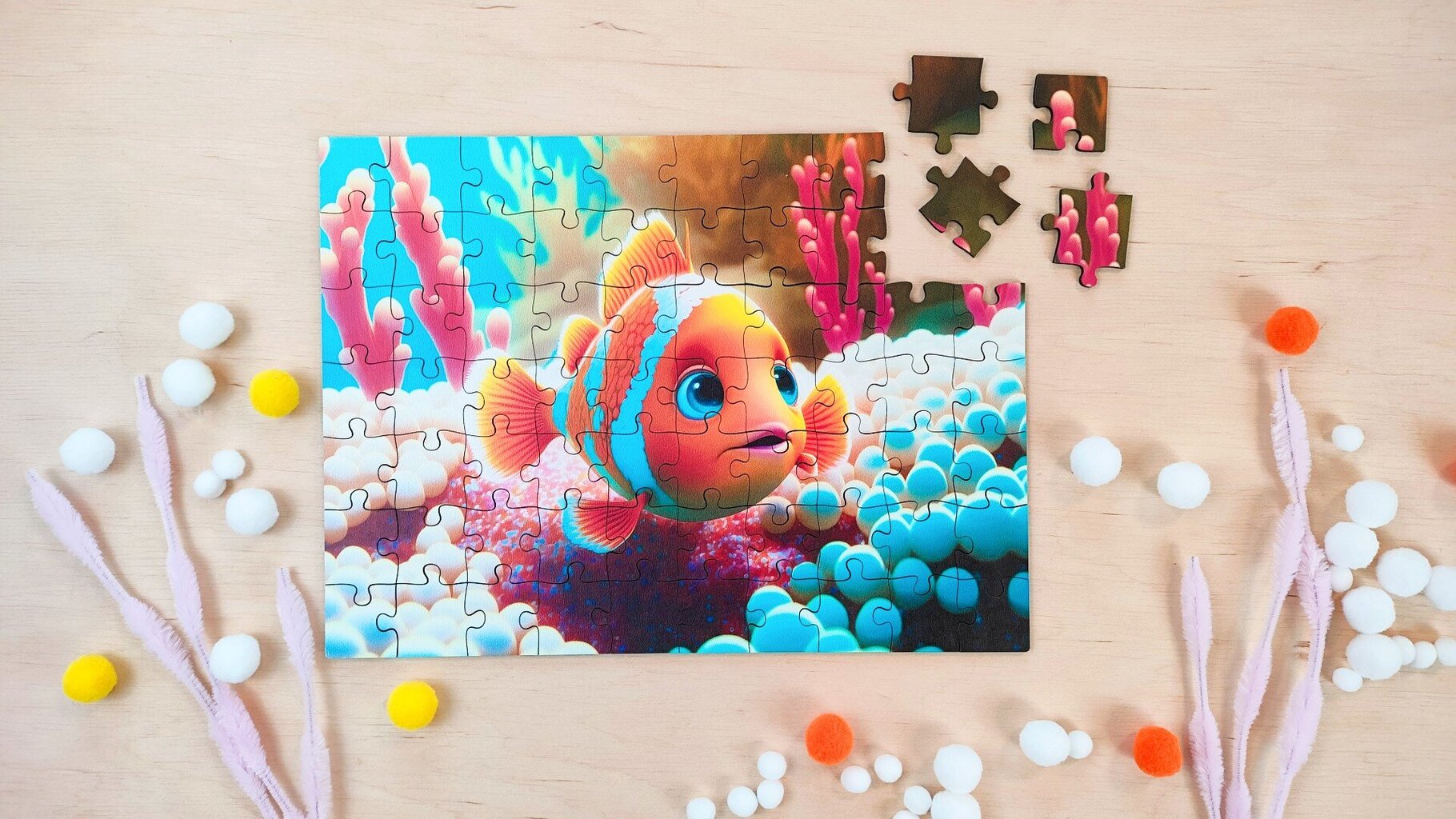 Dėlionė Milliwood Clownfish, 70 d. kaina ir informacija | Dėlionės (puzzle) | pigu.lt