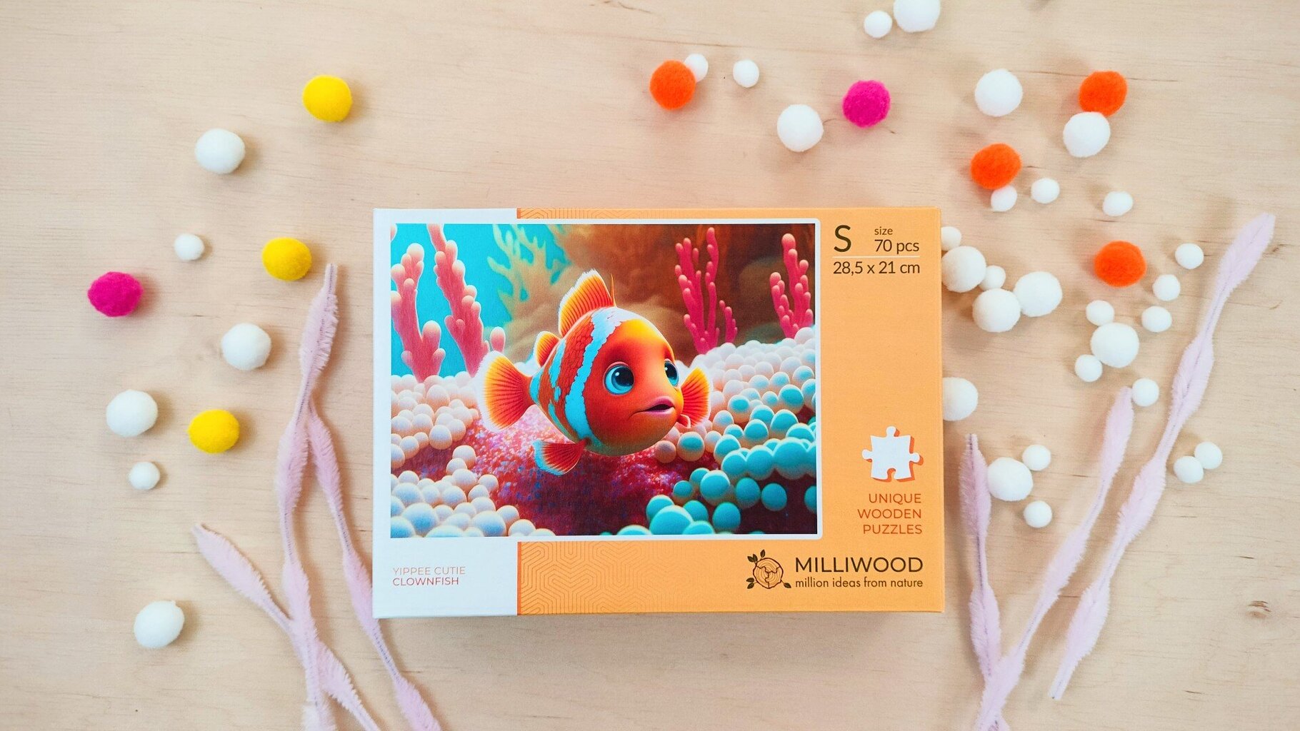 Dėlionė Milliwood Clownfish, 70 d. kaina ir informacija | Dėlionės (puzzle) | pigu.lt