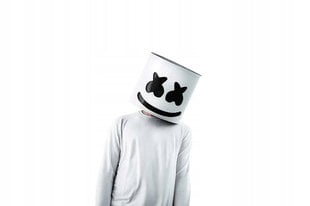 Marshmello LED šviečianti kaukė kaina ir informacija | Karnavaliniai kostiumai | pigu.lt