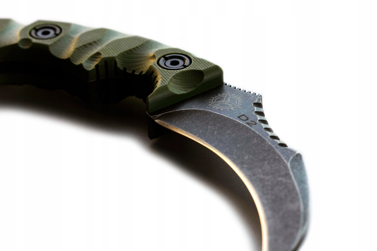 Turistinis peilis D2 Karambit, 18 cm kaina ir informacija | Turistiniai peiliai, daugiafunkciniai įrankiai | pigu.lt