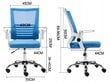 Biuro kėdė StandHeiz, juoda/balta цена и информация | Biuro kėdės | pigu.lt