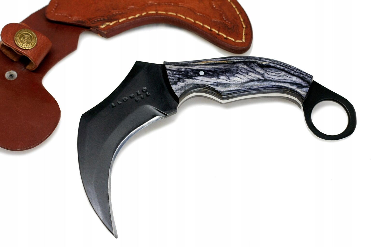 Turistinis peilis Alonzo Knives, 11cm kaina ir informacija | Turistiniai peiliai, daugiafunkciniai įrankiai | pigu.lt