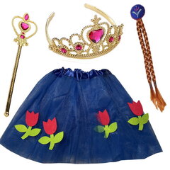 Karnavalinis kostiumas Ledo Princesė Ana, mėlyna, 1 dalies kaina ir informacija | Karnavaliniai kostiumai | pigu.lt