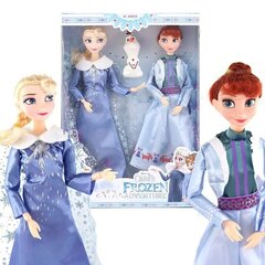 Lėlės Elsa ir Ana su Olafu Frozen, 30 cm kaina ir informacija | Žaislai mergaitėms | pigu.lt