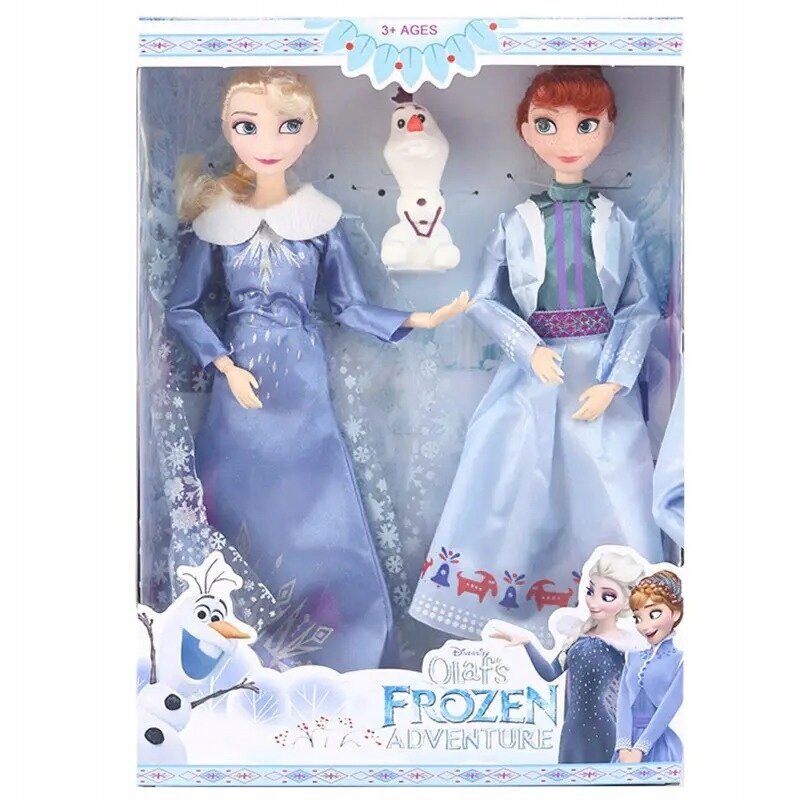 Lėlės Elsa ir Ana su Olafu Frozen, 30 cm kaina ir informacija | Žaislai mergaitėms | pigu.lt