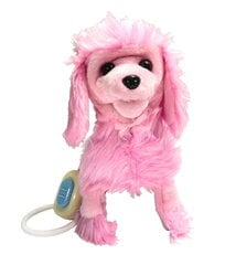 Interaktyvus šuo, rožinis, 25x18x10cm kaina ir informacija | Žaislai mergaitėms | pigu.lt