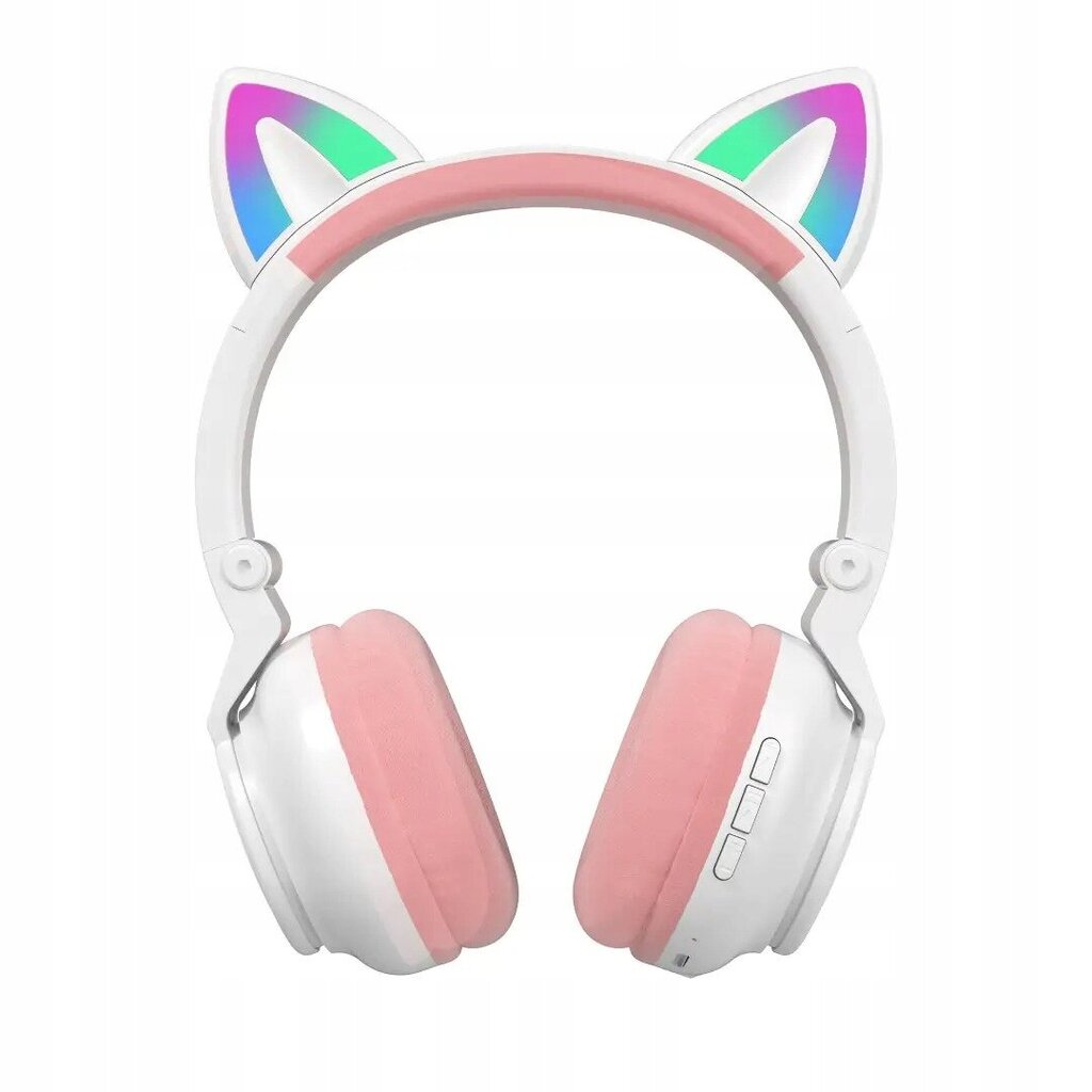 Cat Ears STN26 White цена и информация | Ausinės | pigu.lt