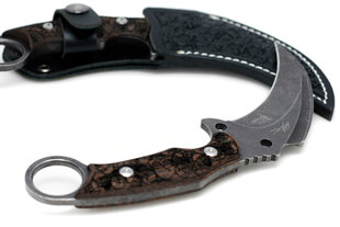 New product name:
```
Карамбит TBknives с деревянной рукоятью, 9.5" стальное лезвие, антискользящая рукоять в комплекте, эстетичный клипс
``` цена и информация | TBagg Спорт, досуг, туризм | pigu.lt