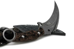 New product name:
```
Карамбит TBknives с деревянной рукоятью, 9.5" стальное лезвие, антискользящая рукоять в комплекте, эстетичный клипс
``` цена и информация | TBagg Спорт, досуг, туризм | pigu.lt