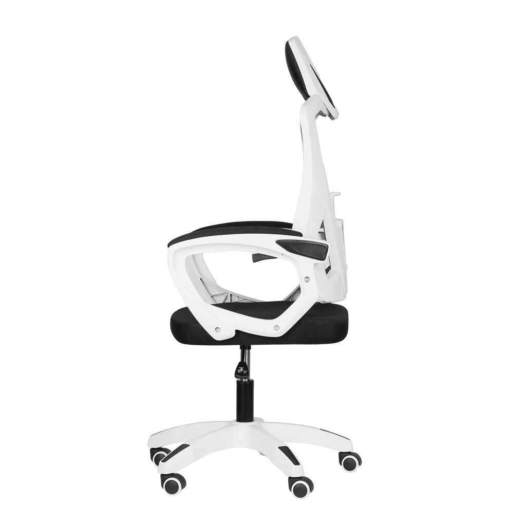 Biuro kėdė StandHeiz, 48x60x118 cm, juoda/balta kaina ir informacija | Biuro kėdės | pigu.lt