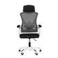 Biuro kėdė StandHeiz, 48x60x118 cm, juoda/balta цена и информация | Biuro kėdės | pigu.lt