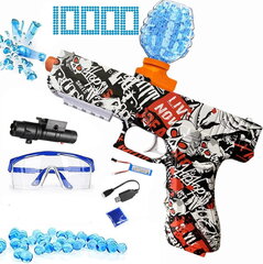 Гелевый бластер с прицельными стеклами для пистолета с 1000 шариками цена и информация | Игрушки для мальчиков | pigu.lt