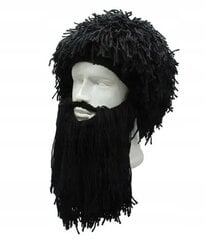 Vikingų kepurė, juoda цена и информация | Карнавальные костюмы | pigu.lt