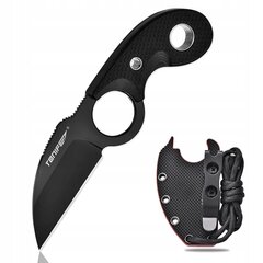 Однорежимный тактический выживания нож KARAMBIT PAZUR с ножнами от Tonife NECK цена и информация | Туристические ножи, многофункциональные приборы | pigu.lt