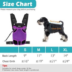 Kuprinė šunims PetBonus, S, violetinė kaina ir informacija | Transportavimo narvai, krepšiai | pigu.lt