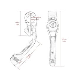 Motociklo greitkelio kaiščiai HDBUBALUS kaina ir informacija | Moto reikmenys | pigu.lt