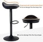 2-ių baro kėdžių komplektas Younuoke, juodas kaina ir informacija | Virtuvės ir valgomojo kėdės | pigu.lt