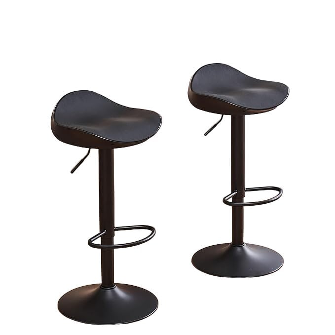 2-ių baro kėdžių komplektas Younuoke, juodas kaina ir informacija | Virtuvės ir valgomojo kėdės | pigu.lt