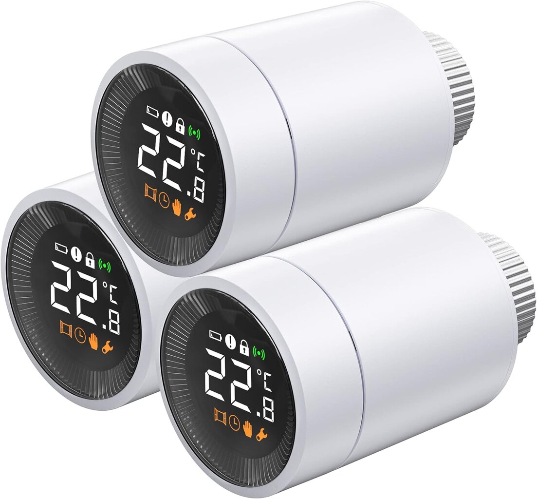 Išmaniųjų radiatorių termostatų rinkinys kaina ir informacija | Radiatorių ventiliai | pigu.lt