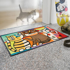 Kleen-Tex durų kilimėlis Picasso Cats 50x75 cm kaina ir informacija | Durų kilimėliai | pigu.lt