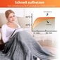 Šildoma antklodė Comfytemp, 160x130 cm, pilka kaina ir informacija | Lovatiesės ir pledai | pigu.lt