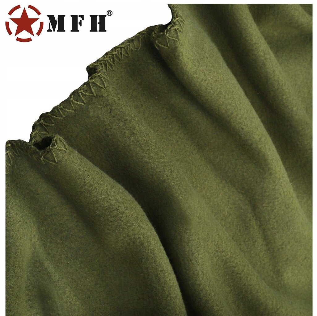 Karinė antklodė su dėklu MFH, 200 x 150cm, žalia цена и информация | Kitas turistinis inventorius | pigu.lt