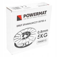 Suvirinimo viela Powermat PM0013, 0.8mm, 5 kg kaina ir informacija | Suvirinimo aparatai, lituokliai | pigu.lt
