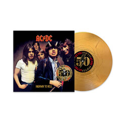 Виниловая пластинка LP AC/DC - Highway To Hel, Gold Nugget Vinyl, Limited Edition, 50th Anniversary, 180g, + Artwork Print, Remastered цена и информация | Виниловые пластинки, CD, DVD | pigu.lt