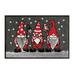 Kleen-Tex придверный коврик Christmas Gnomes 50x75 cм цена и информация | Придверные коврики | pigu.lt