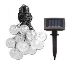 LED girlianda Solar Garland MasterLed, juoda kaina ir informacija | Lauko šviestuvai | pigu.lt