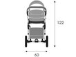 Universalus vežimėlis Lonex Carello 2in1 02, creamy flowers kaina ir informacija | Vežimėliai | pigu.lt