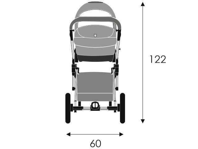 Universalus vežimėlis Lonex Carello 2in1 04, blue kaina ir informacija | Vežimėliai | pigu.lt