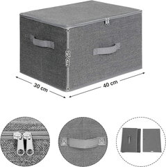 Органайзер для вещей, серый цена и информация | Тумба с ящиками Versa | pigu.lt