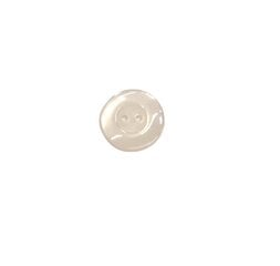 Пуговица пластиковая круглая, белая, перламутровая - 2 отверстия, 17 мм. цена и информация | Принадлежности для шитья | pigu.lt