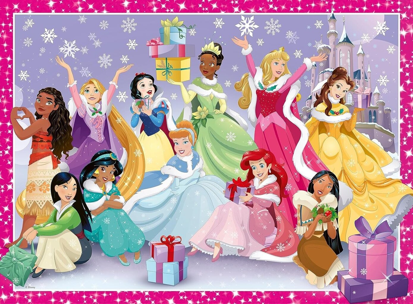 Dėlionė Ravensburger Disney Princess Christmas, 200 d. kaina ir informacija | Dėlionės (puzzle) | pigu.lt