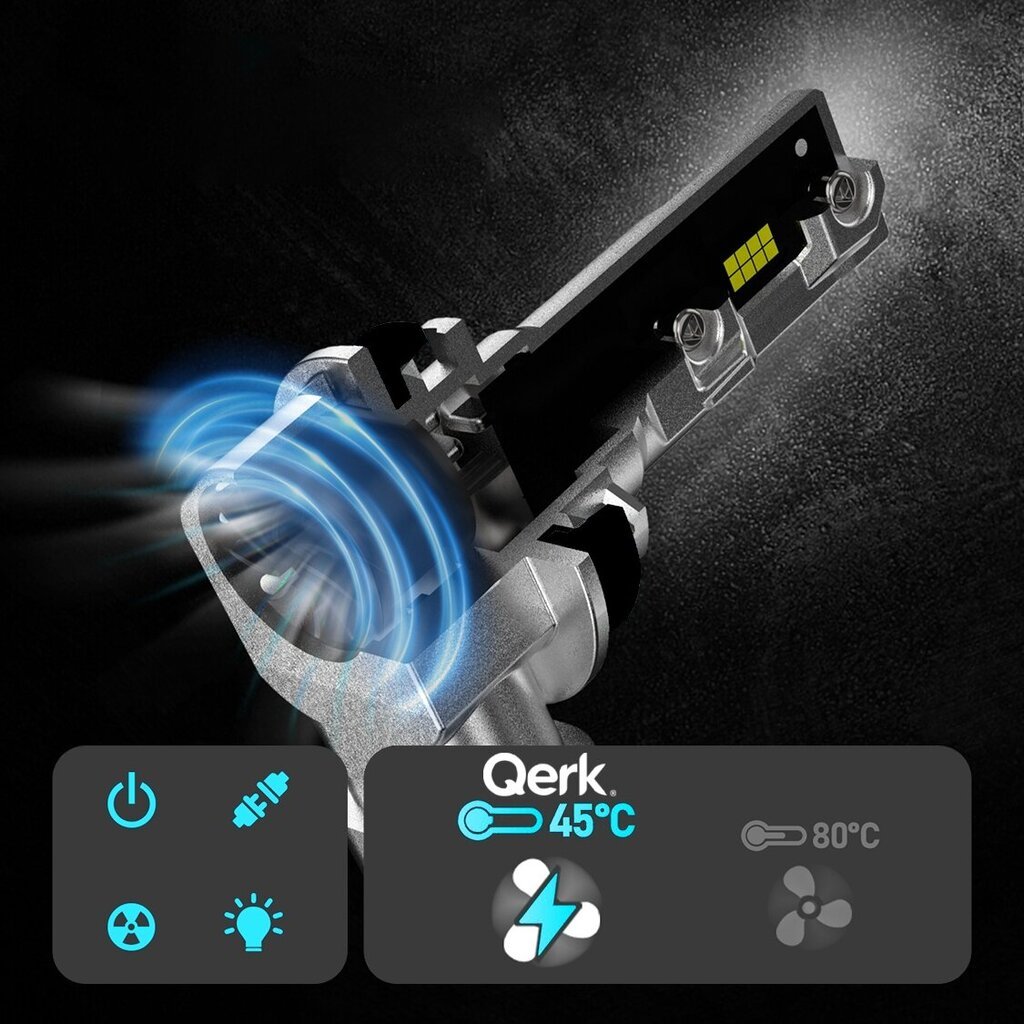 Lemputės Qerk Q11 Hb4 kaina ir informacija | Automobilių lemputės | pigu.lt
