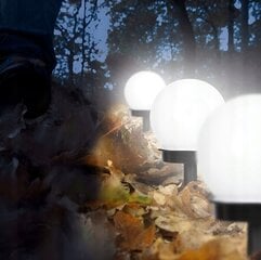 Встраиваемый солнечный светильник INTMIX, белый, 34 см, 4 шт. цена и информация | Уличные светильники | pigu.lt