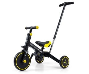 Vaikiškas triratukas Milly Mally 4in1, juodas цена и информация | Трехколесные велосипеды | pigu.lt