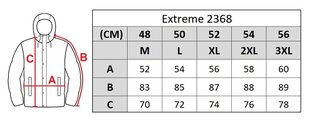 Striukė vyrams Extreme 2368, juoda kaina ir informacija | Vyriškos striukės | pigu.lt