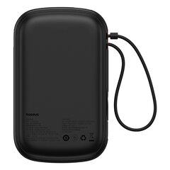 Baseus Qpow Pro+ 20000mAh 22.5W powerbank with built-in USB-C cable and display - black цена и информация | Зарядные устройства Power bank | pigu.lt