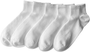Kojinės moterims, baltos, 5 poros kaina ir informacija | Moteriškos kojinės | pigu.lt
